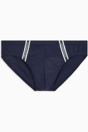 Emporio Armani Slip de bain en nylon recyclé ASV avec bande logo ASV