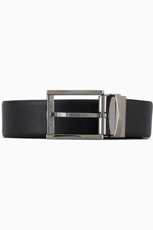Emporio Armani Ceinture réversible en cuir avec un côté liégé