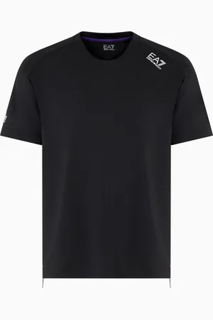 EA7 T-shirt ras-du-cou Dynamic Athlete en tissu technique VENTUS7