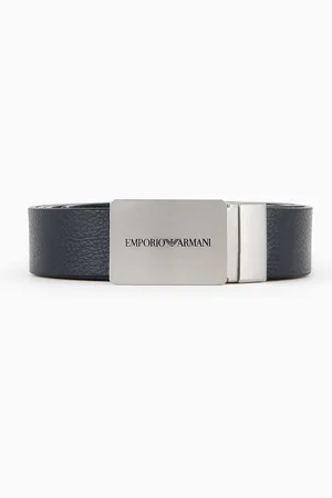 Emporio Armani Ceinture réversible en cuir avec boucle logotypée