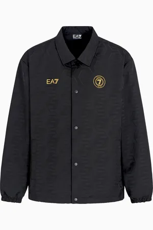 EA7 Veste monogramme Soccer en tissu jacquard