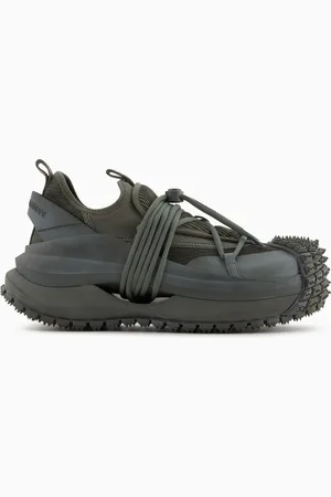 Emporio Armani Sneakers en mesh avec détails en caoutchouc et cordon de serrage