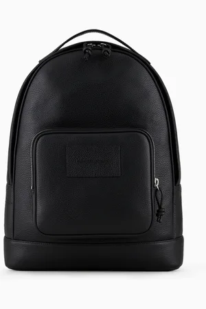 Emporio Armani Sac à dos de forme ronde en cuir martelé
