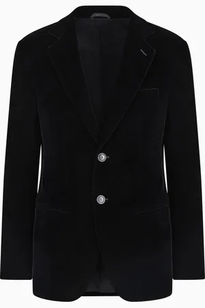Giorgio Armani Veste Icon à simple boutonnage collection George en velours stretch