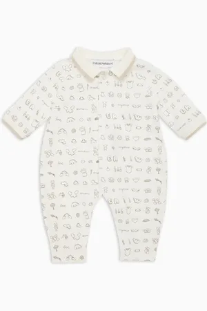 Emporio Armani Dors-bien en jersey imprimé Tendresse