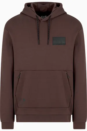 EA7 Sweat-shirt avec grand imprimé Dynamic Athlete en coton