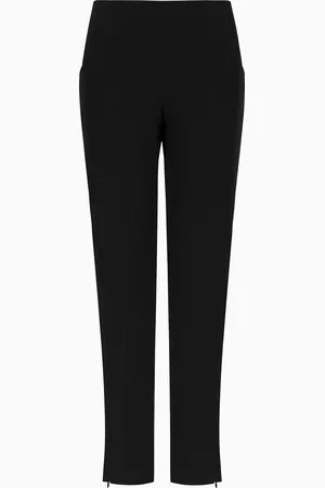 Giorgio Armani Pantalon cigarette en pure soie