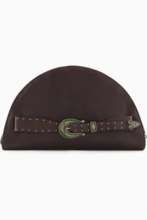 Emporio Armani Pochette en cuir avec logo en relief
