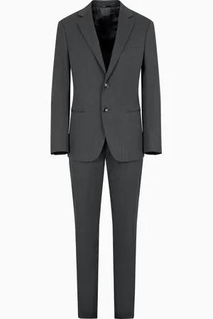 Giorgio Armani Costume gamme Soho à simple boutonnage en laine vierge
