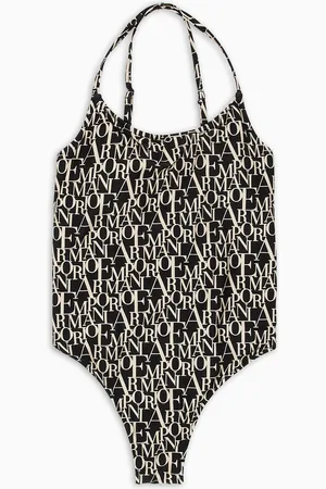 Emporio Armani Maillot de bain une pièce rembourré avec imprimé Logomania