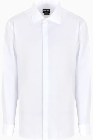 Giorgio Armani Chemise coupe classique en coton luxueux