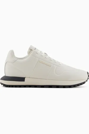 Emporio Armani Sneakers en cuir avec détails pailletés thermoformés