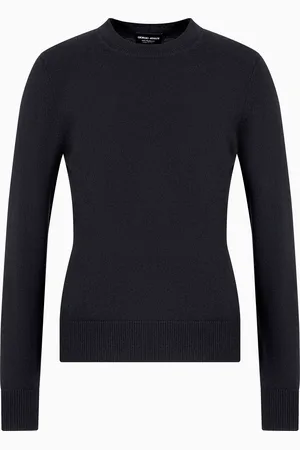 Giorgio Armani Pull en cachemire avec bords côtelés