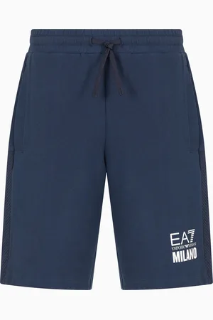 EA7 Bermuda Logo Series en interlock de mélange de coton