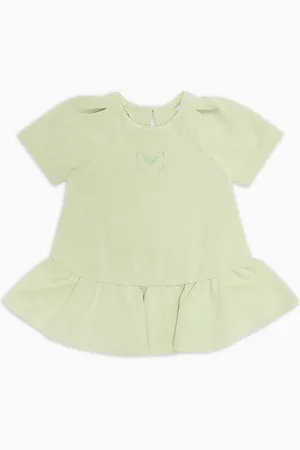 Emporio Armani Robe en jersey toucher cupro avec volants