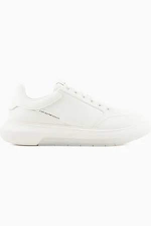 Emporio Armani Sneakers en cuir avec logo latéral