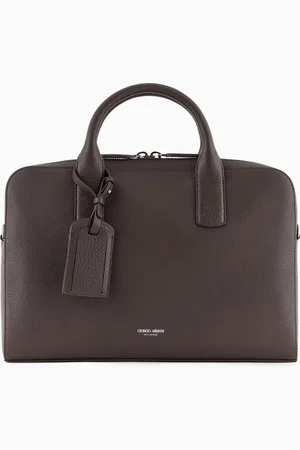 Giorgio Armani Porte-documents en cuir grainé
