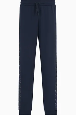 EA7 Pantalon de jogging Logo Series en mélange de coton