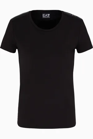 EA7 T-shirt Logo Series en jersey de coton stretch