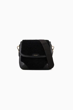 Giorgio Armani La Prima big en peau lainée et cuir Neve