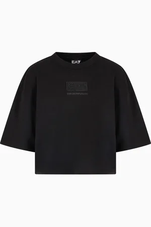 EA7 T-shirt court Logo Series en mélange de coton