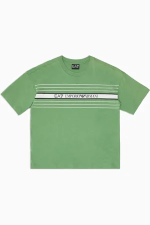 EA7 T-shirt ras-du-cou Logo Series Boy en coton