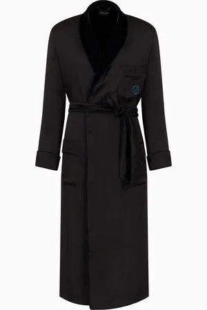 Giorgio Armani Peignoir en soie avec monogramme