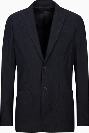 Giorgio Armani Veste à simple boutonnage Icon en gaufré technique