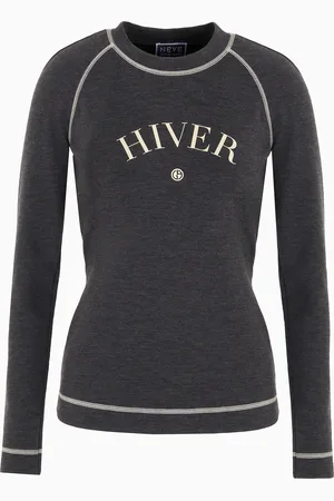 Giorgio Armani Pull ras-du-cou Neve en jersey double laine et nylon