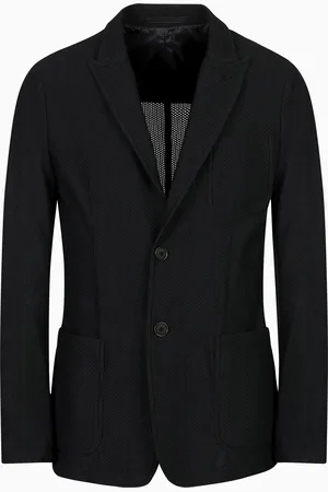 Giorgio Armani Veste à simple boutonnage Icon en gaufré technique