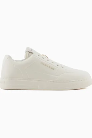 Emporio Armani Sneakers en cuir avec logo latéral