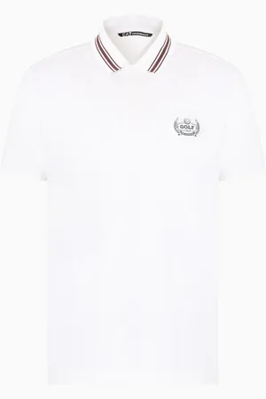 EA7 Polo Golf Club en jersey de coton mélange modal stretch