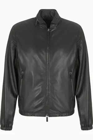 Giorgio Armani Blouson en nappa avec fermeture zippée