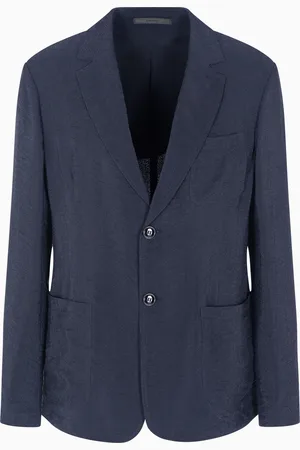 Giorgio Armani Veste à simple boutonnage en cupro jacquard