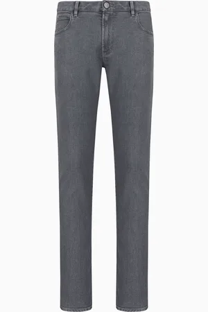 Giorgio Armani Pantalon 5 poches coupe slim en denim de coton stretch