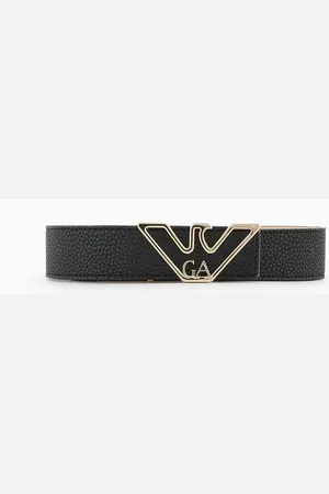 Emporio Armani Ceinture avec plaque aigle à imprimé cerf