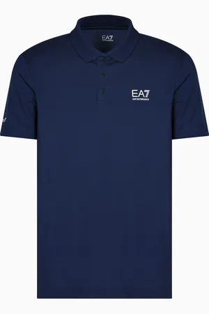 EA7 Polo bicolore Tennis Pro en tissu technique VENTUS7