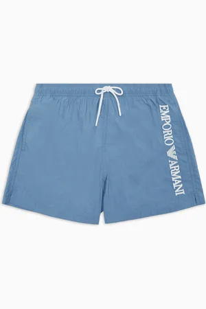Emporio Armani Short de bain avec broderie logo verticale