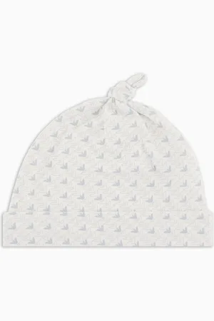 Emporio Armani Bonnet en jersey avec aigles optiques