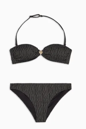 Emporio Armani Bikini bandeau rembourré avec motif lurex