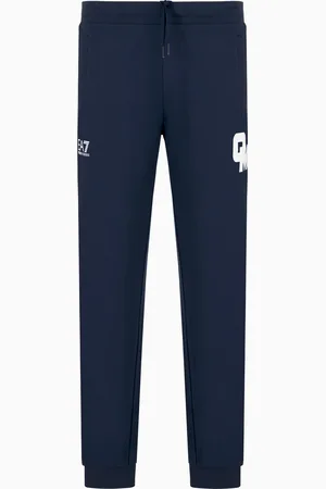 EA7 Olimpia Milano Pantalon de jogging en molleton de coton