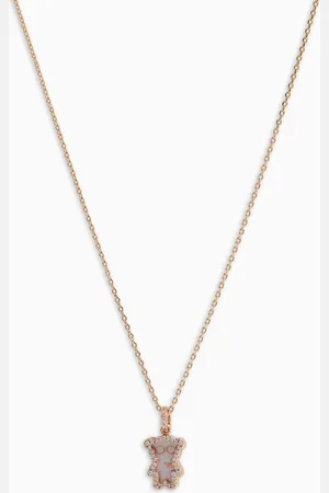 Emporio Armani Collier pendentif en laiton doré rose