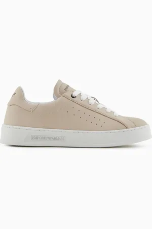 Emporio Armani Sneakers en cuir avec logo