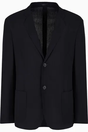 Giorgio Armani Veste à simple boutonnage en laine vierge