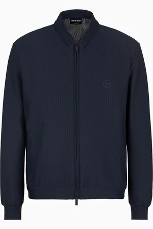 Giorgio Armani Blouson en tissu gaufré technique