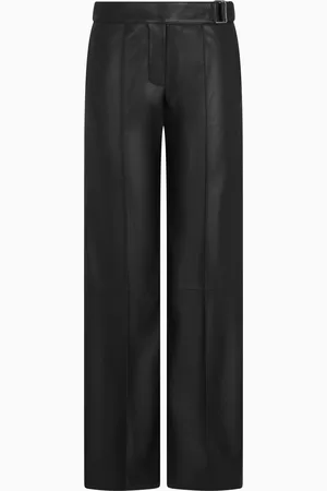 Emporio Armani Pantalon palazzo en peau d