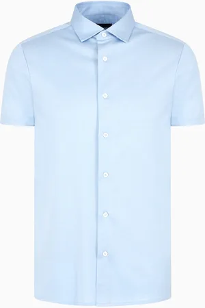 Emporio Armani Chemise à manches courtes en jersey mélange lyocell ASV