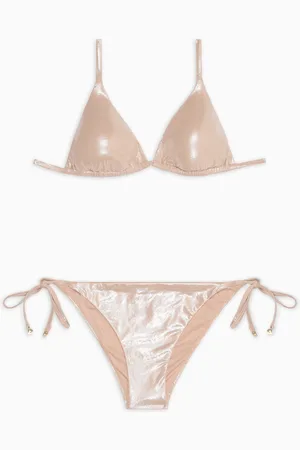 Emporio Armani Bikini avec triangle rembourré en tissu en feuille recyclée ASV