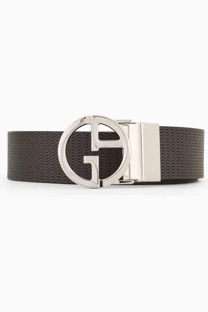 Giorgio Armani Ceinture en cuir imprimé avec logo