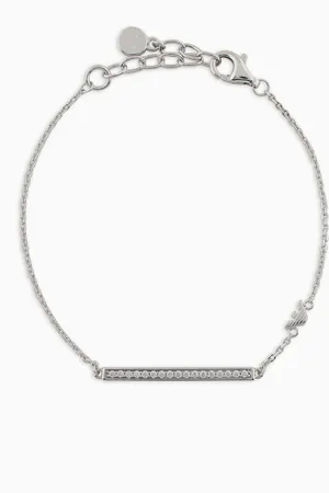 Emporio Armani Bracelet d’identité en argent